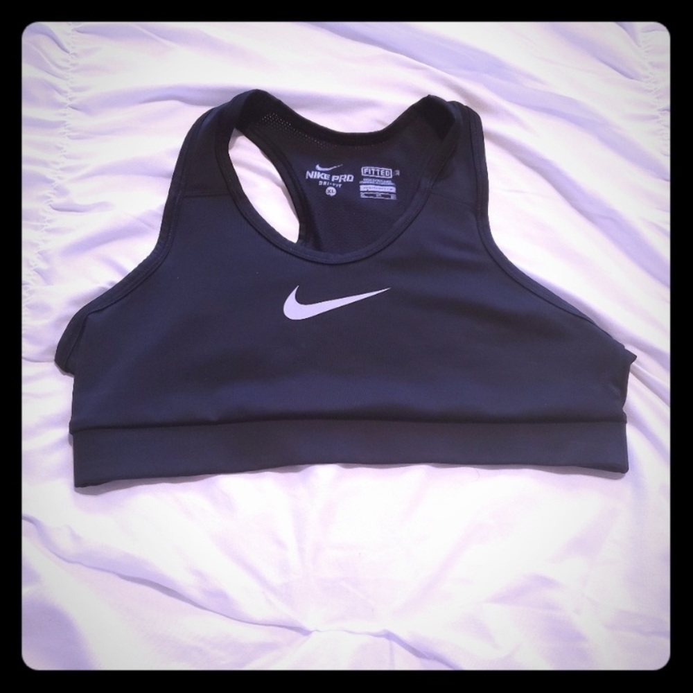 Navy Blue Dri Fit Sports Bra